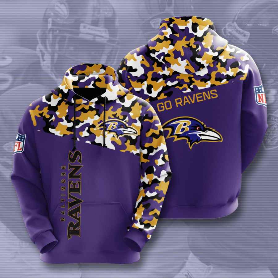 Sports American Football Nfl Baltimore Ravens Usa 88 3d Hoodie