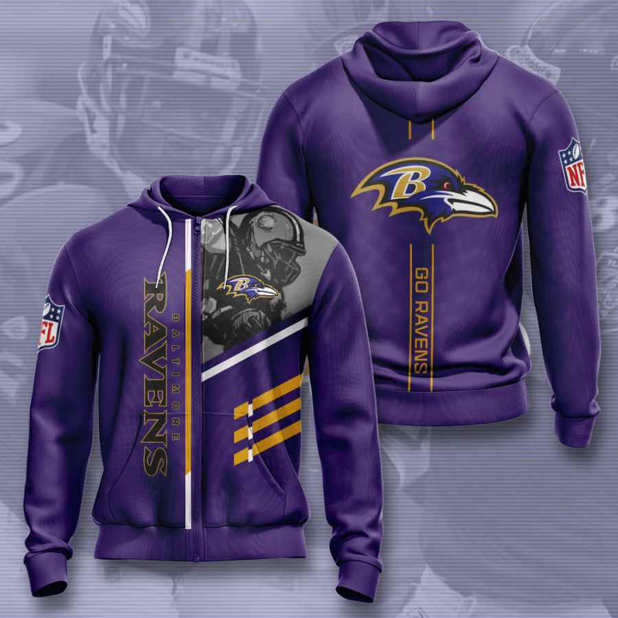 Sports American Football Nfl Baltimore Ravens Usa 89 3d Hoodie