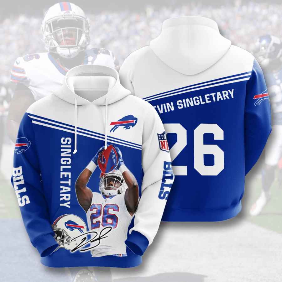 Sports American Football Nfl Buffalo Bills Devin Singletary Usa 414 3d Hoodie