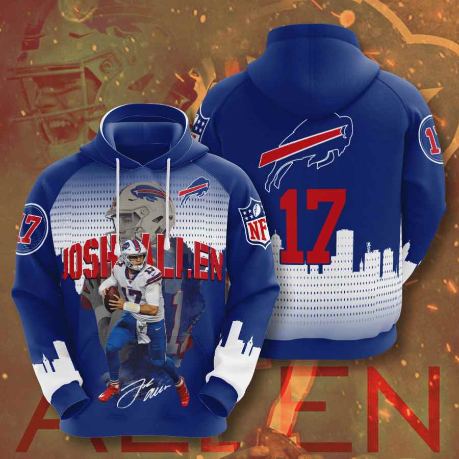 Sports American Football Nfl Buffalo Bills Josh Allen Usa 1066 3d Hoodie