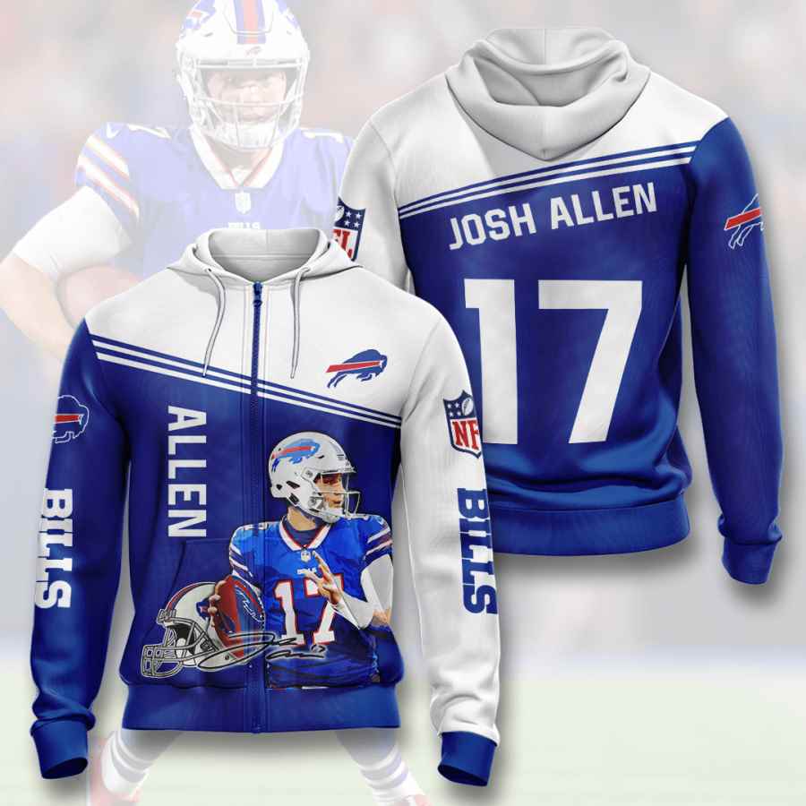 Sports American Football Nfl Buffalo Bills Josh Allen Usa 706 3d Hoodie