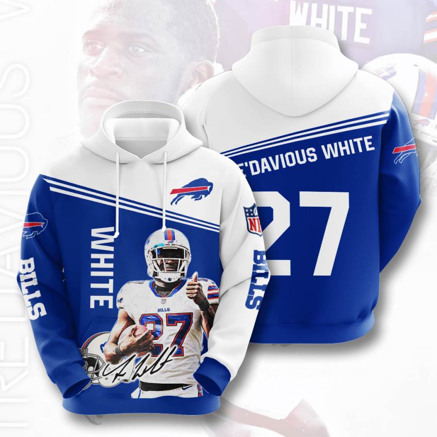 Sports American Football Nfl Buffalo Bills Tredavious White Usa 419 3d Hoodie