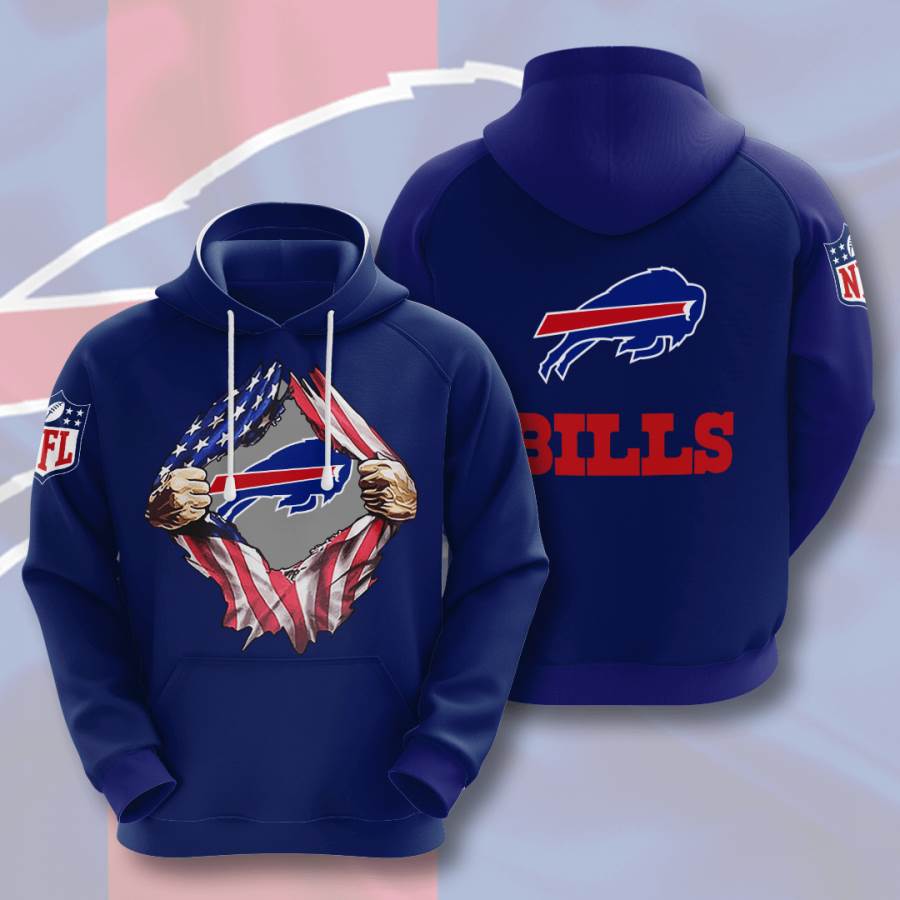 Sports American Football Nfl Buffalo Bills Usa 10 3d Hoodie