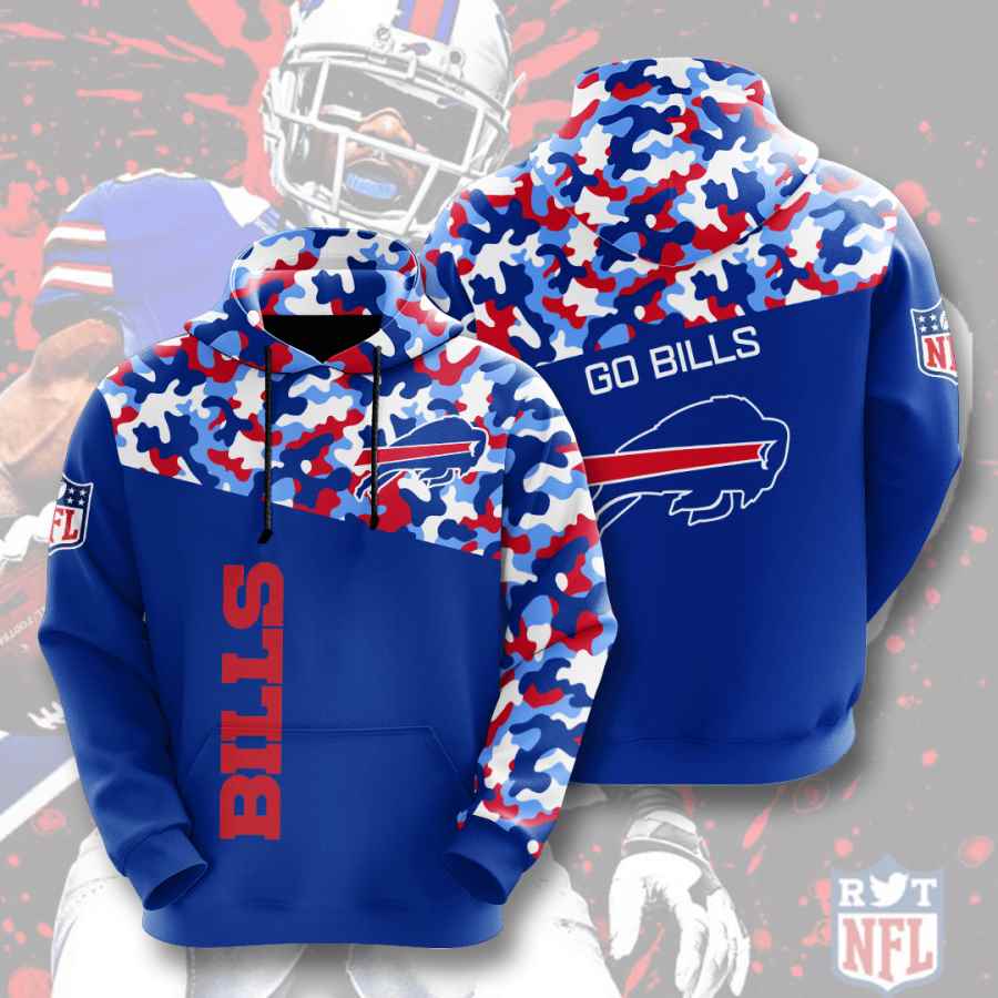 Sports American Football Nfl Buffalo Bills Usa 96 3d Hoodie