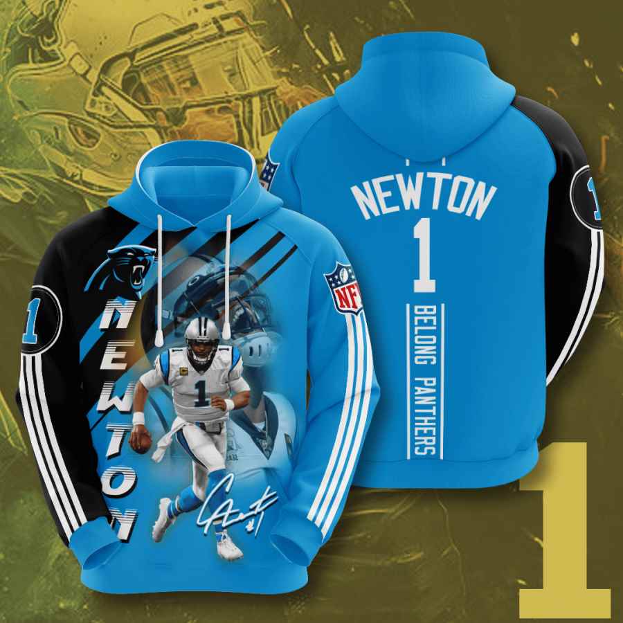 Sports American Football Nfl Carolina Panthers Cam Newton Usa 967 3d Hoodie