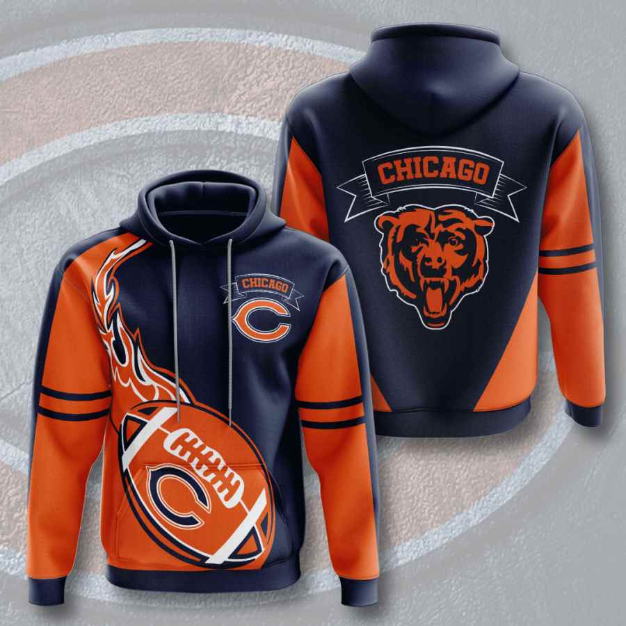 Sports American Football Nfl Chicago Bears Usa 121 3d Hoodie