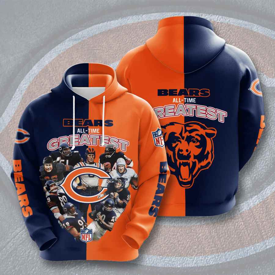 Sports American Football Nfl Chicago Bears Usa 1313 3d Hoodie