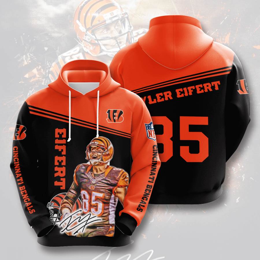 Sports American Football Nfl Cincinnati Bengals Tyler Eifert Usa 437 3d Hoodie