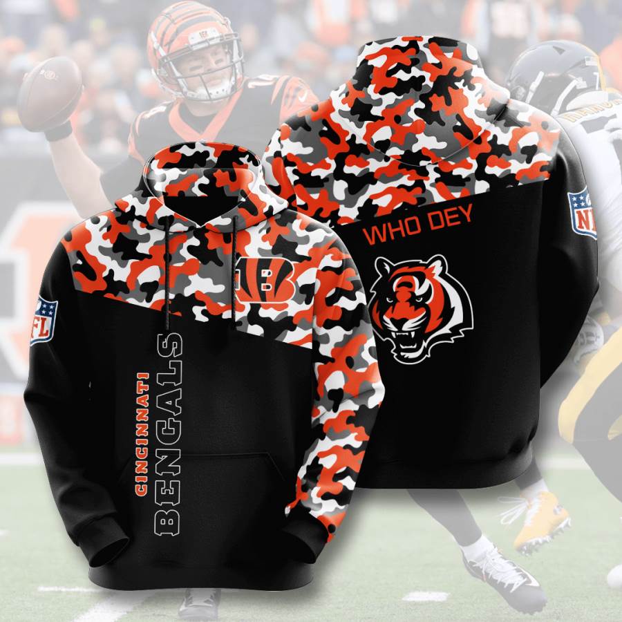 Sports American Football Nfl Cincinnati Bengals Usa 107 3d Hoodie