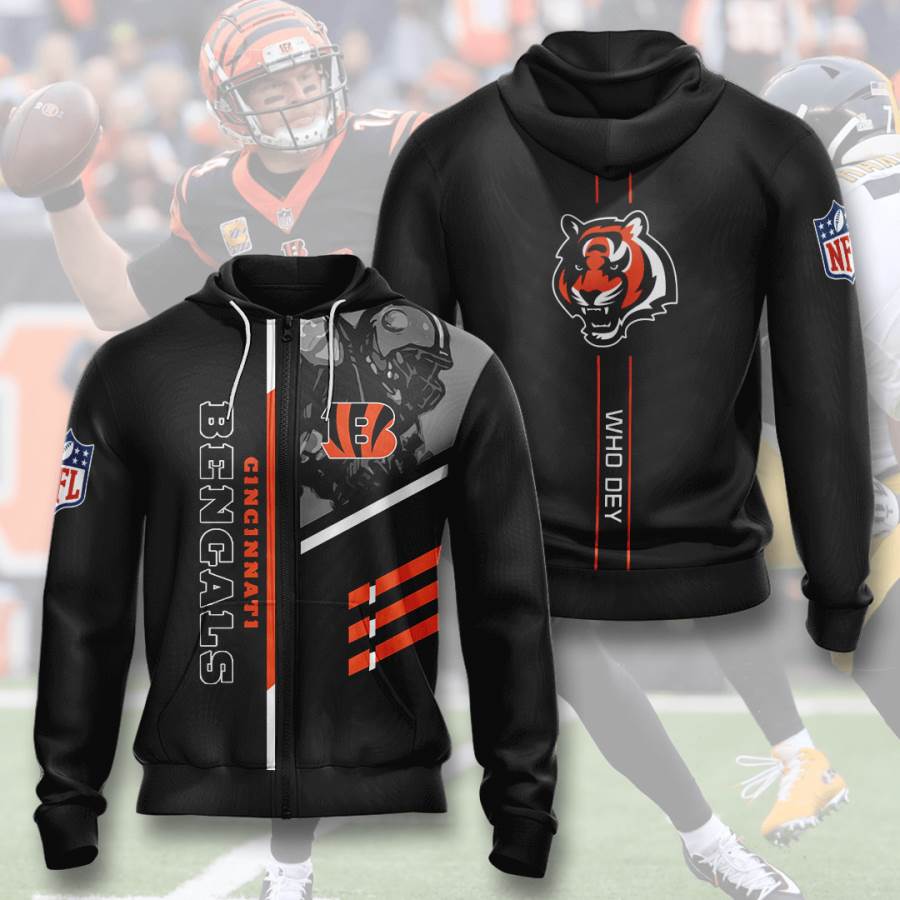 Sports American Football Nfl Cincinnati Bengals Usa 108 3d Hoodie