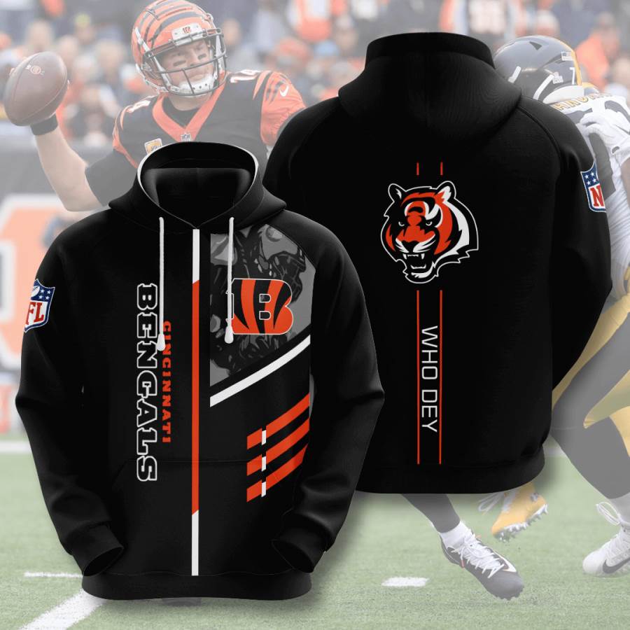 Sports American Football Nfl Cincinnati Bengals Usa 15 3d Hoodie