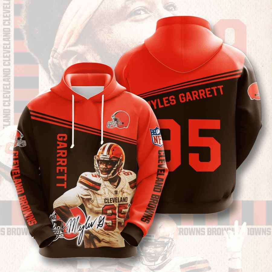 Sports American Football Nfl Cleveland Browns Myles Garrett Usa 720 3d Hoodie