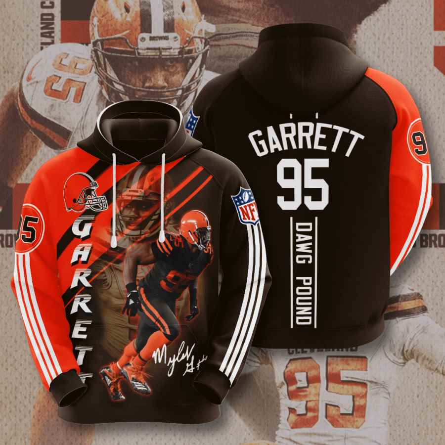 Sports American Football Nfl Cleveland Browns Myles Garrett Usa 983 3d Hoodie