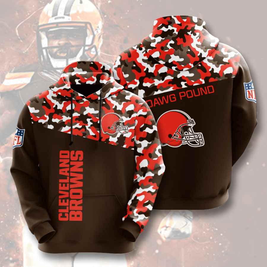 Sports American Football Nfl Cleveland Browns Usa 113 3d Hoodie