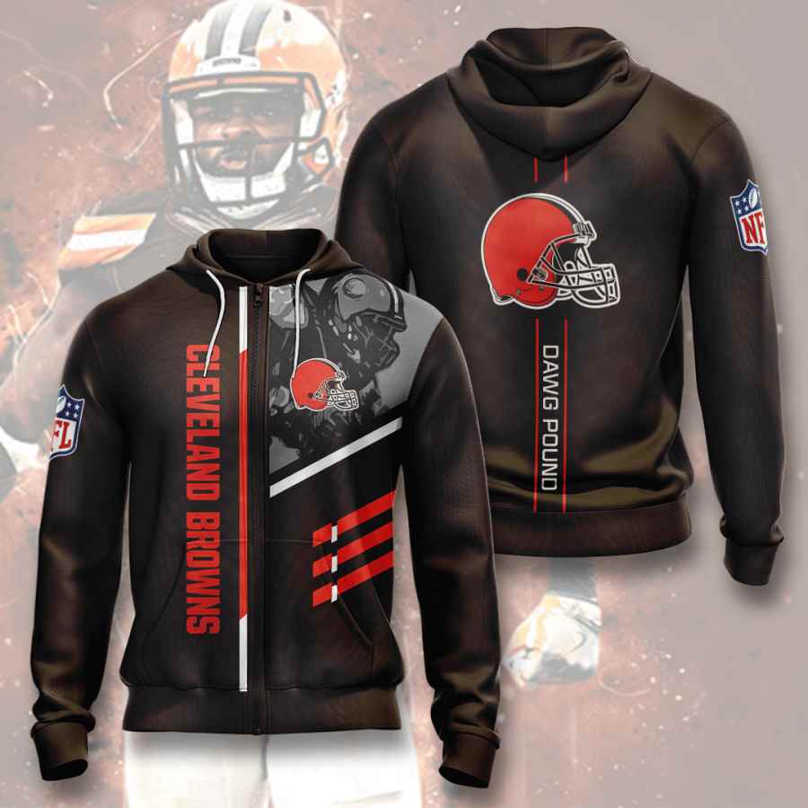 Sports American Football Nfl Cleveland Browns Usa 114 3d Hoodie