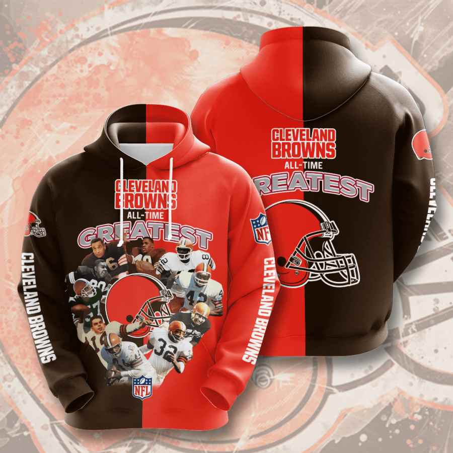 Sports American Football Nfl Cleveland Browns Usa 1303 3d Hoodie