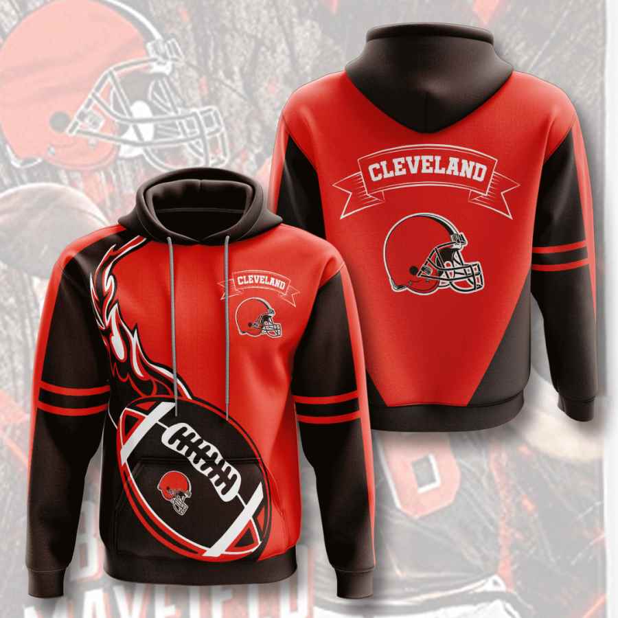 Sports American Football Nfl Cleveland Browns Usa 443 3d Hoodie