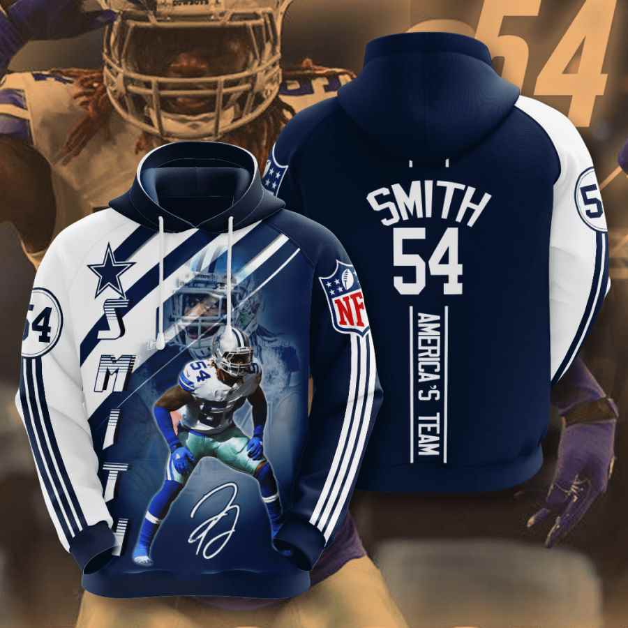 Sports American Football Nfl Dallas Cowboys Jaylon Smith Usa 998 3d Hoodie