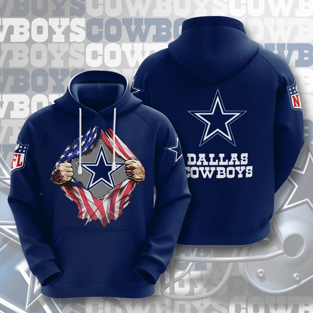 Sports American Football Nfl Dallas Cowboys Usa 22 3d Hoodie