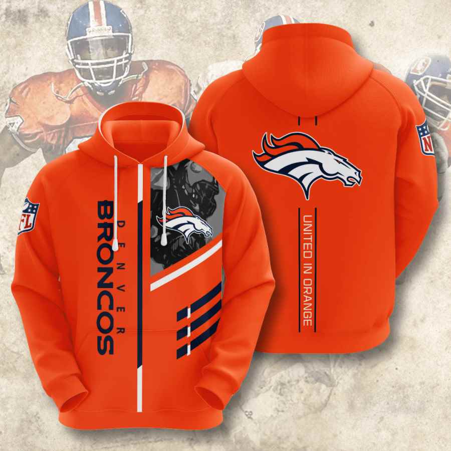 Sports American Football Nfl Denver Broncos Usa 25 3d Hoodie