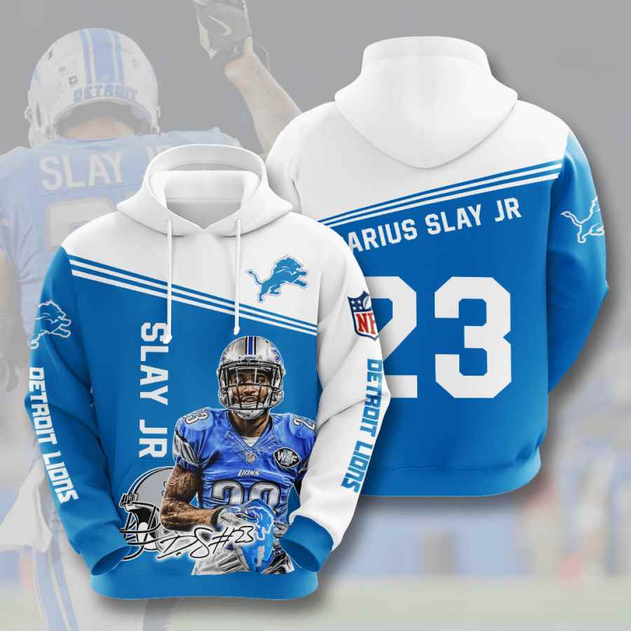 Sports American Football Nfl Detroit Lions Darius Slay Usa 742 3d Hoodie