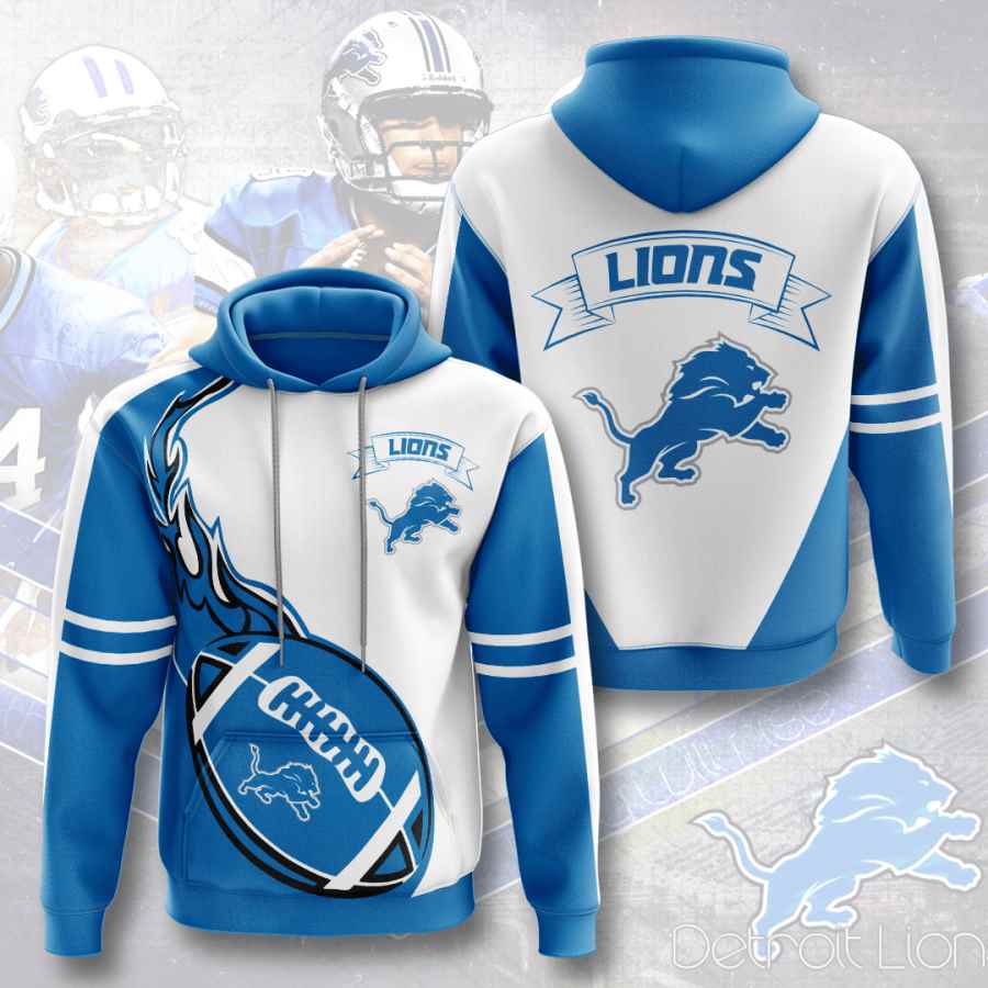 Sports American Football Nfl Detroit Lions Usa 484 3d Hoodie