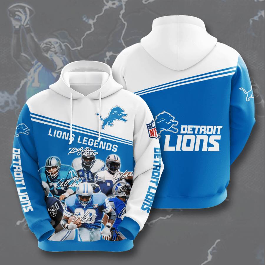 Sports American Football Nfl Detroit Lions Usa 743 3d Hoodie