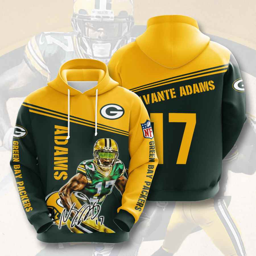 Sports American Football Nfl Green Bay Packers Davante Adams Usa 754 3d Hoodie