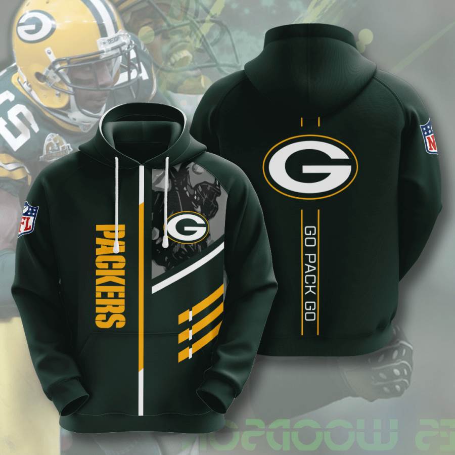 Sports American Football Nfl Green Bay Packers Usa 32 3d Hoodie