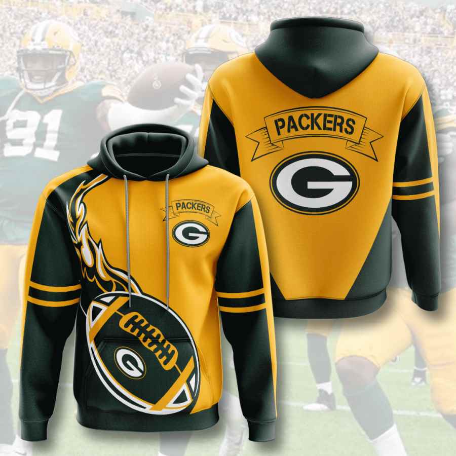 Sports American Football Nfl Green Bay Packers Usa 496 3d Hoodie