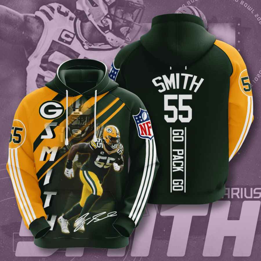 Sports American Football Nfl Green Bay Packers Zadarius Smith Usa 1041 3d Hoodie