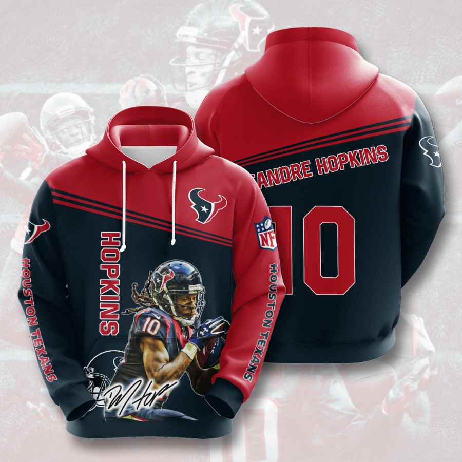 Sports American Football Nfl Houston Texans Deandre Hopkins Usa 759 3d Hoodie