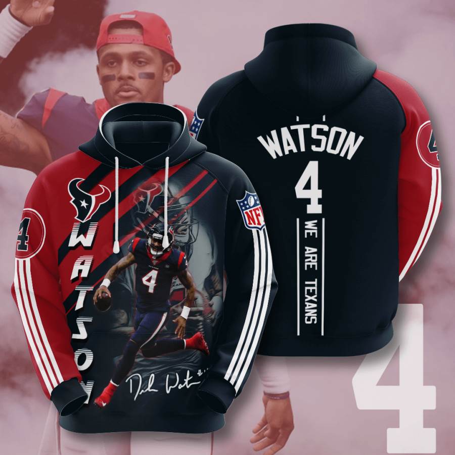 Sports American Football Nfl Houston Texans Deshaun Watson Usa 1049 3d Hoodie