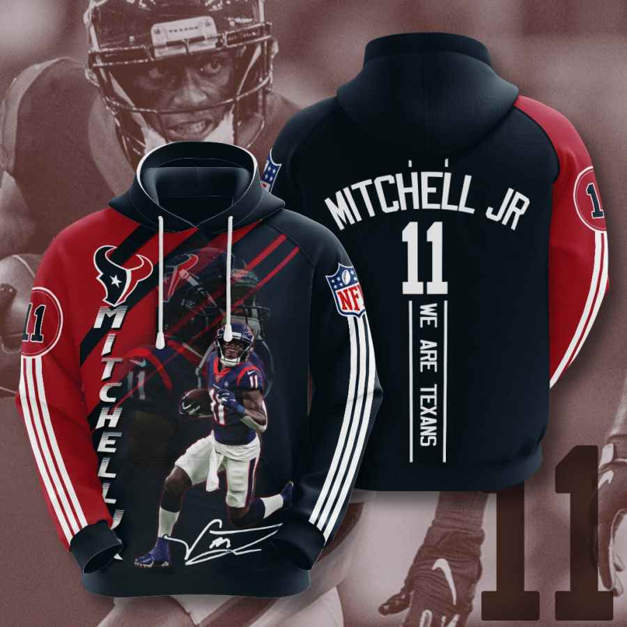 Sports American Football Nfl Houston Texans Steven Mitchell Jr Usa 1051 3d Hoodie