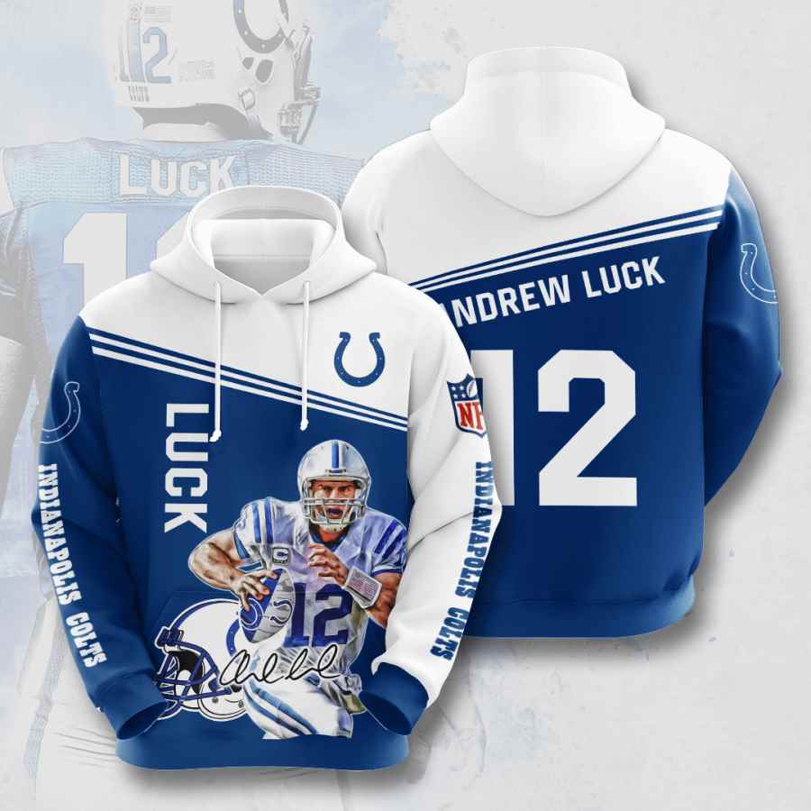 Sports American Football Nfl Indianapolis Colts Andrew Luck Usa 763 3d Hoodie