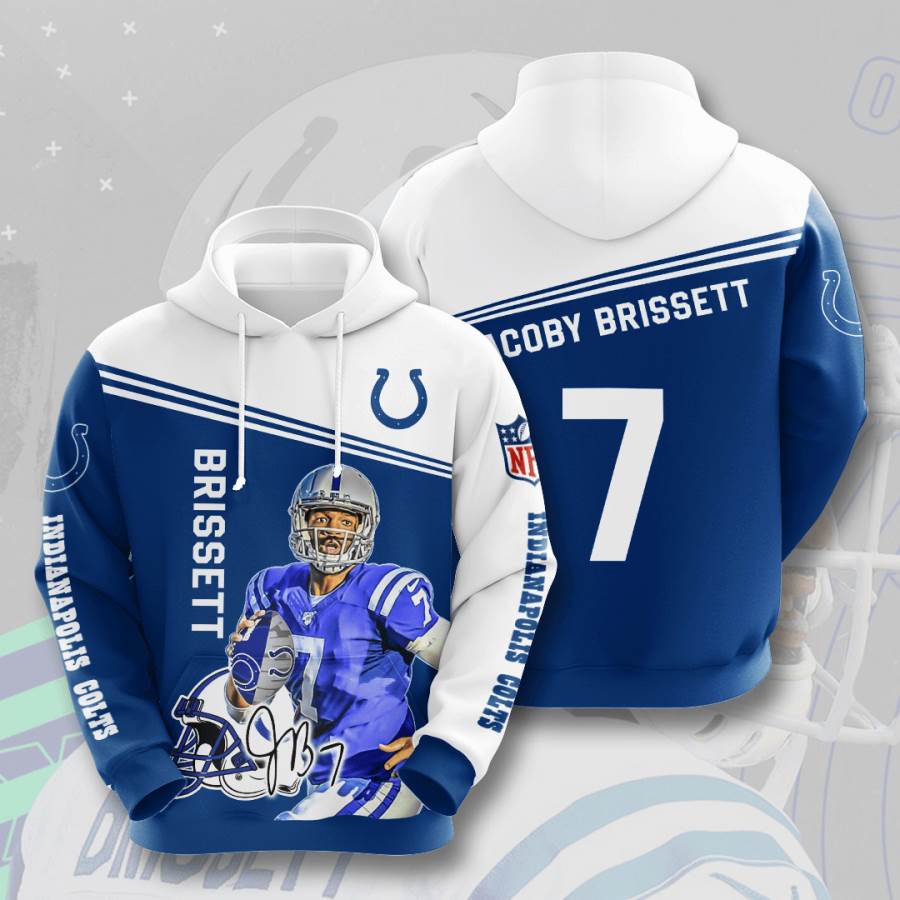 Sports American Football Nfl Indianapolis Colts Jacoby Brissett Usa 766 3d Hoodie