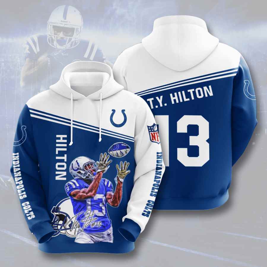 Sports American Football Nfl Indianapolis Colts T Y Hilton Usa 769 3d Hoodie