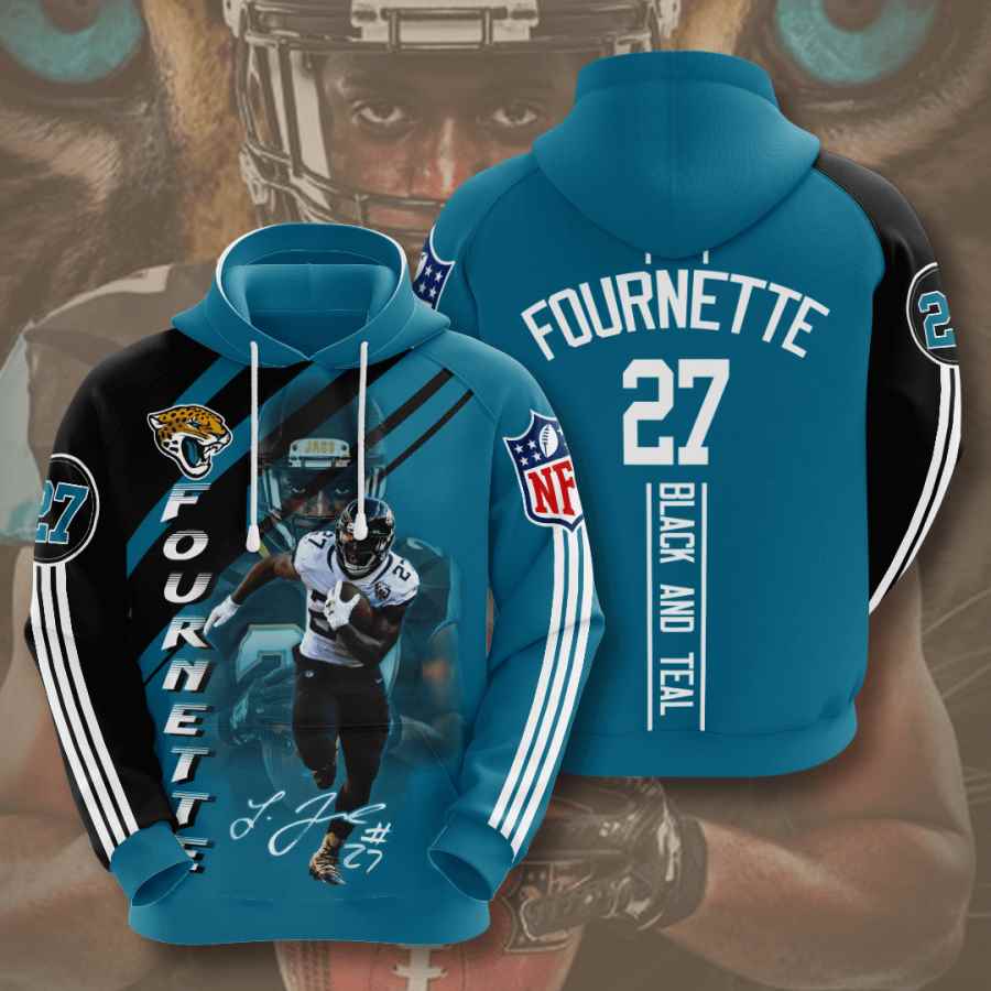 Sports American Football Nfl Jacksonville Jaguars Leonard Fournette Usa 1063 3d Hoodie