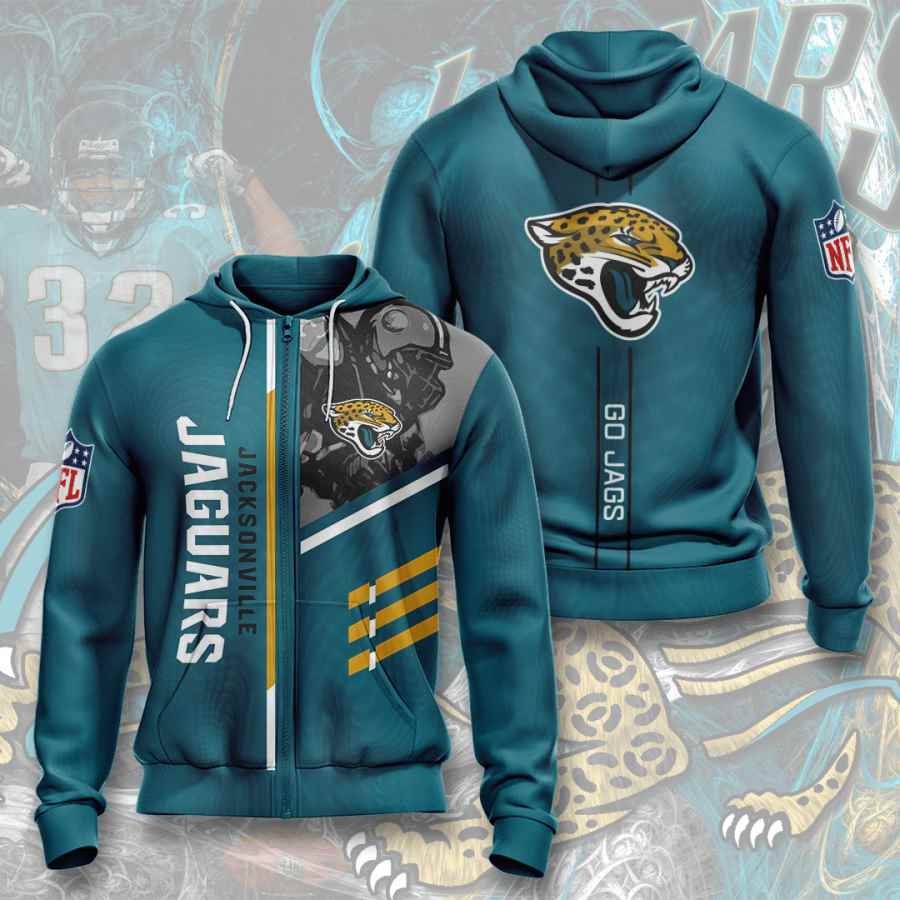 Sports American Football Nfl Jacksonville Jaguars Usa 181 3d Hoodie