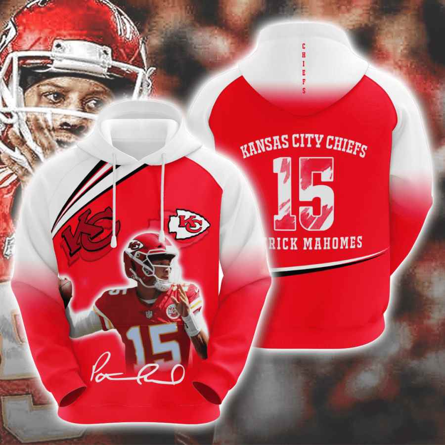 Sports American Football Nfl Kansas City Chiefs Patrick Mahomes Usa 1073 3d Hoodie