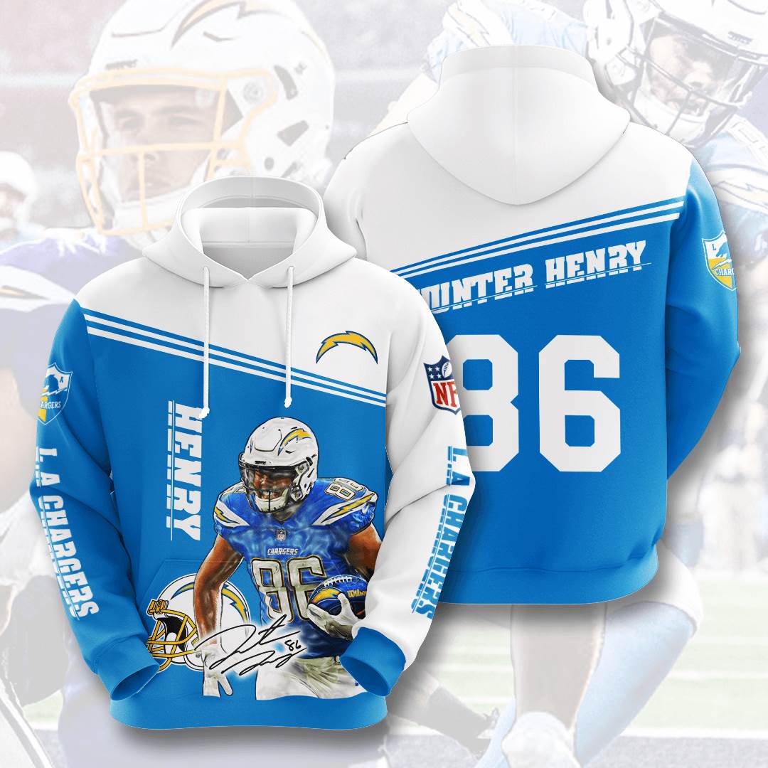 Sports American Football Nfl Los Angeles Chargers Hunter Henry Usa 790 3d Hoodie