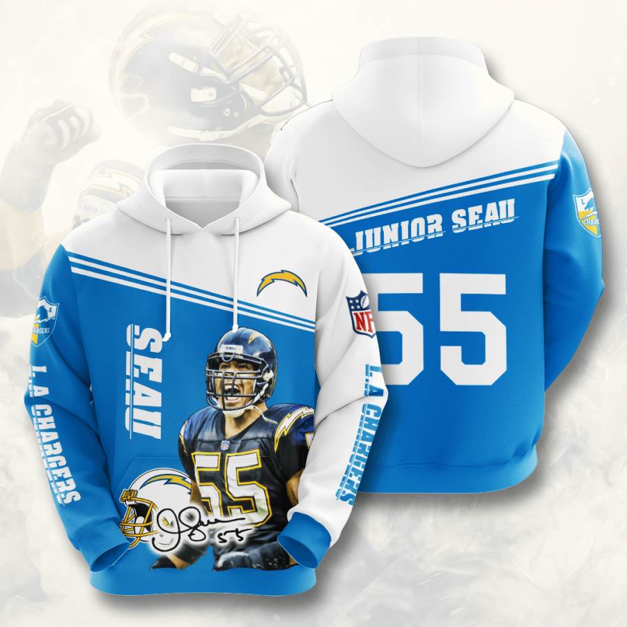 Sports American Football Nfl Los Angeles Chargers Junior Seau Usa 793 3d Hoodie