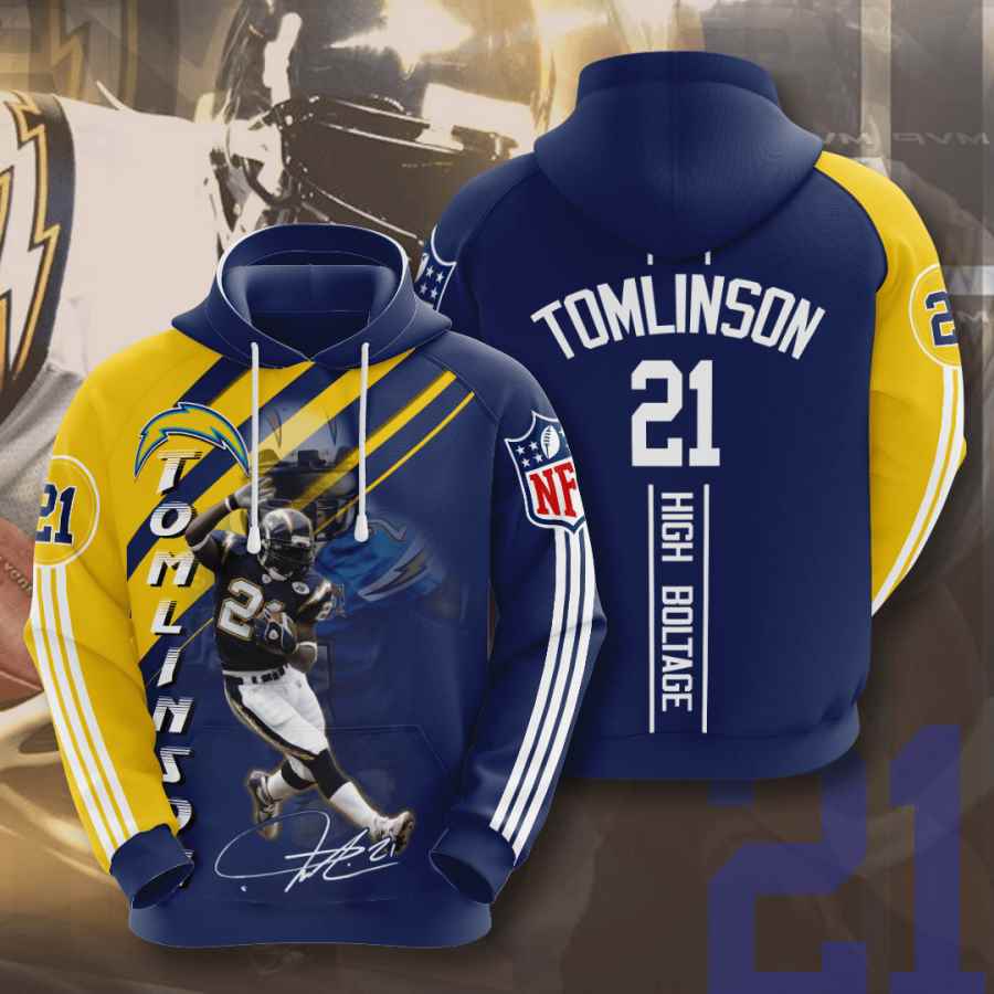 Sports American Football Nfl Los Angeles Chargers Ladainian Tomlinson Usa 1094 3d Hoodie