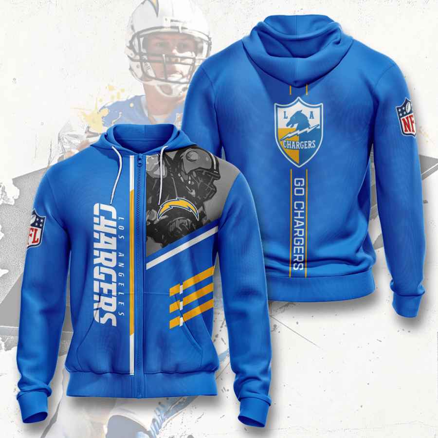 Sports American Football Nfl Los Angeles Chargers Usa 194 3d Hoodie