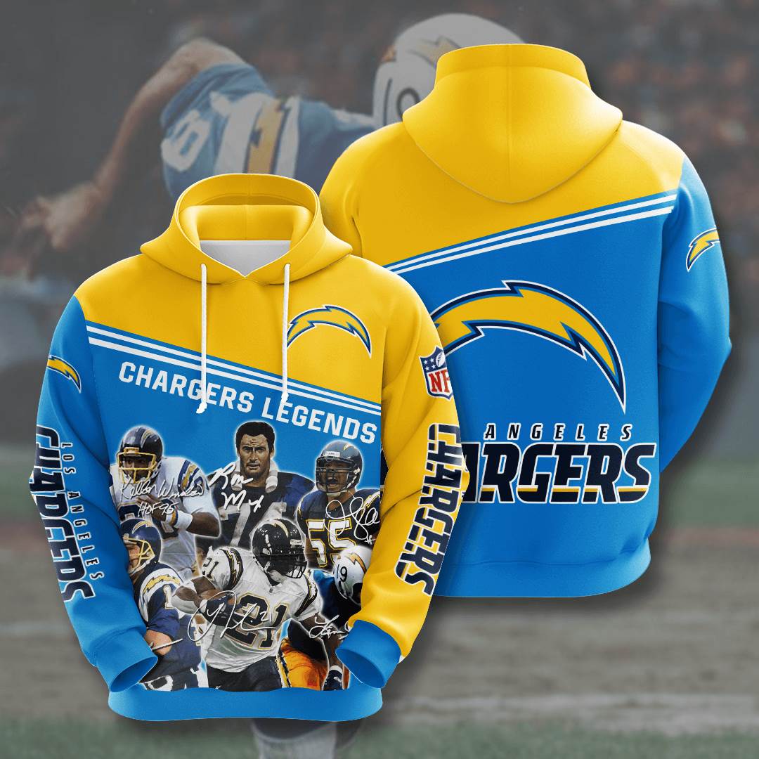 Sports American Football Nfl Los Angeles Chargers Usa 789 3d Hoodie