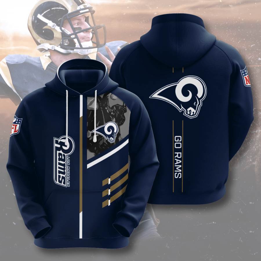 Sports American Football Nfl Los Angeles Rams Usa 42 3d Hoodie