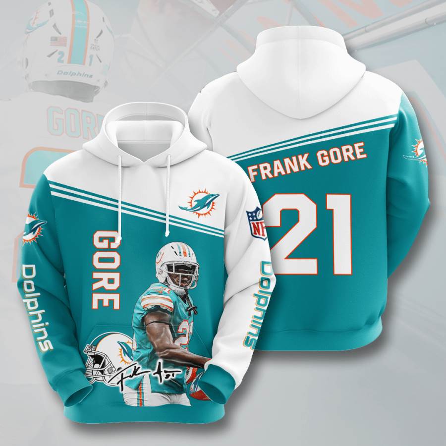 Sports American Football Nfl Miami Dolphins Frank Gore Usa 810 3d Hoodie