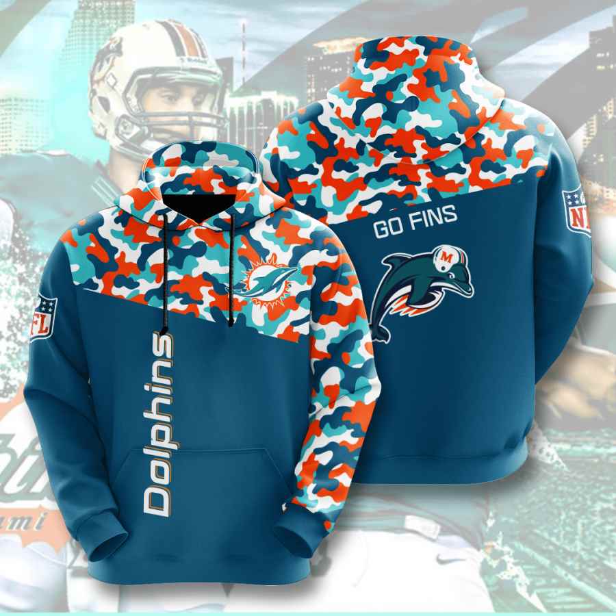 Sports American Football Nfl Miami Dolphins Usa 204 3d Hoodie