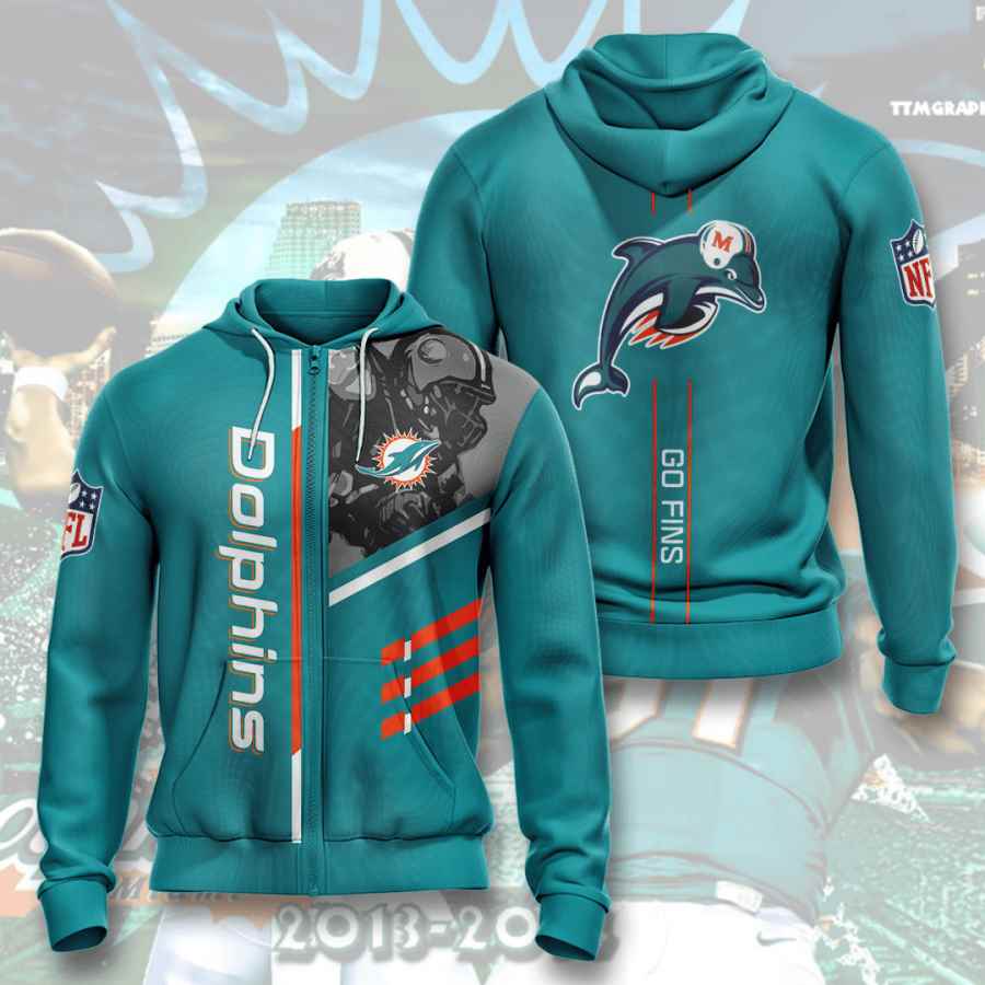 Sports American Football Nfl Miami Dolphins Usa 205 3d Hoodie