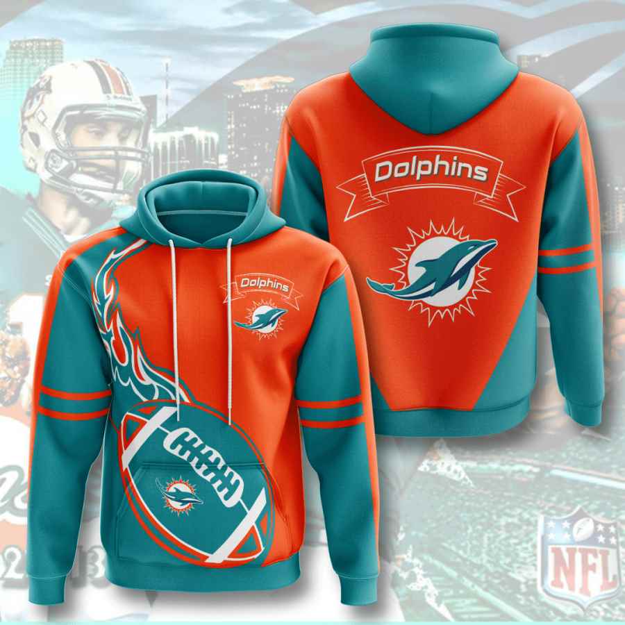 Sports American Football Nfl Miami Dolphins Usa 534 3d Hoodie